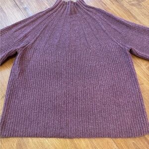 Nine West Women's Mock Neck Sweater - Plum